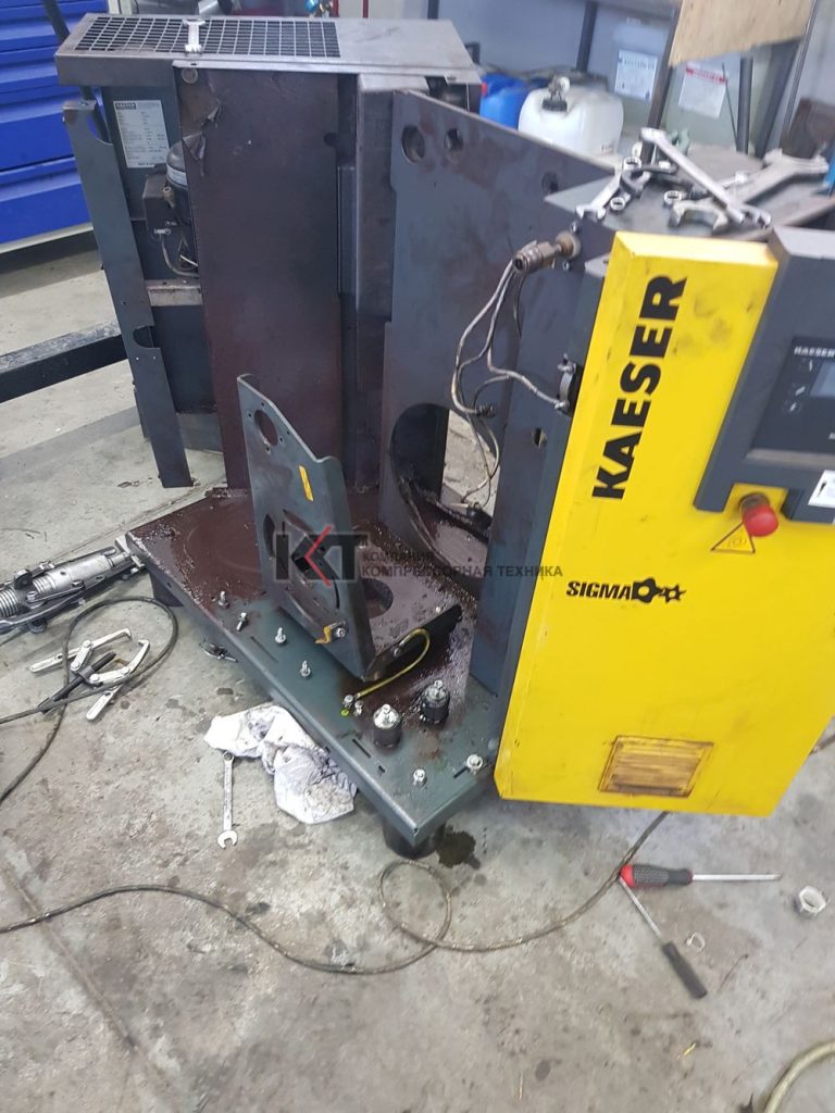 Ремонт винтового компрессора KAESER SX4T