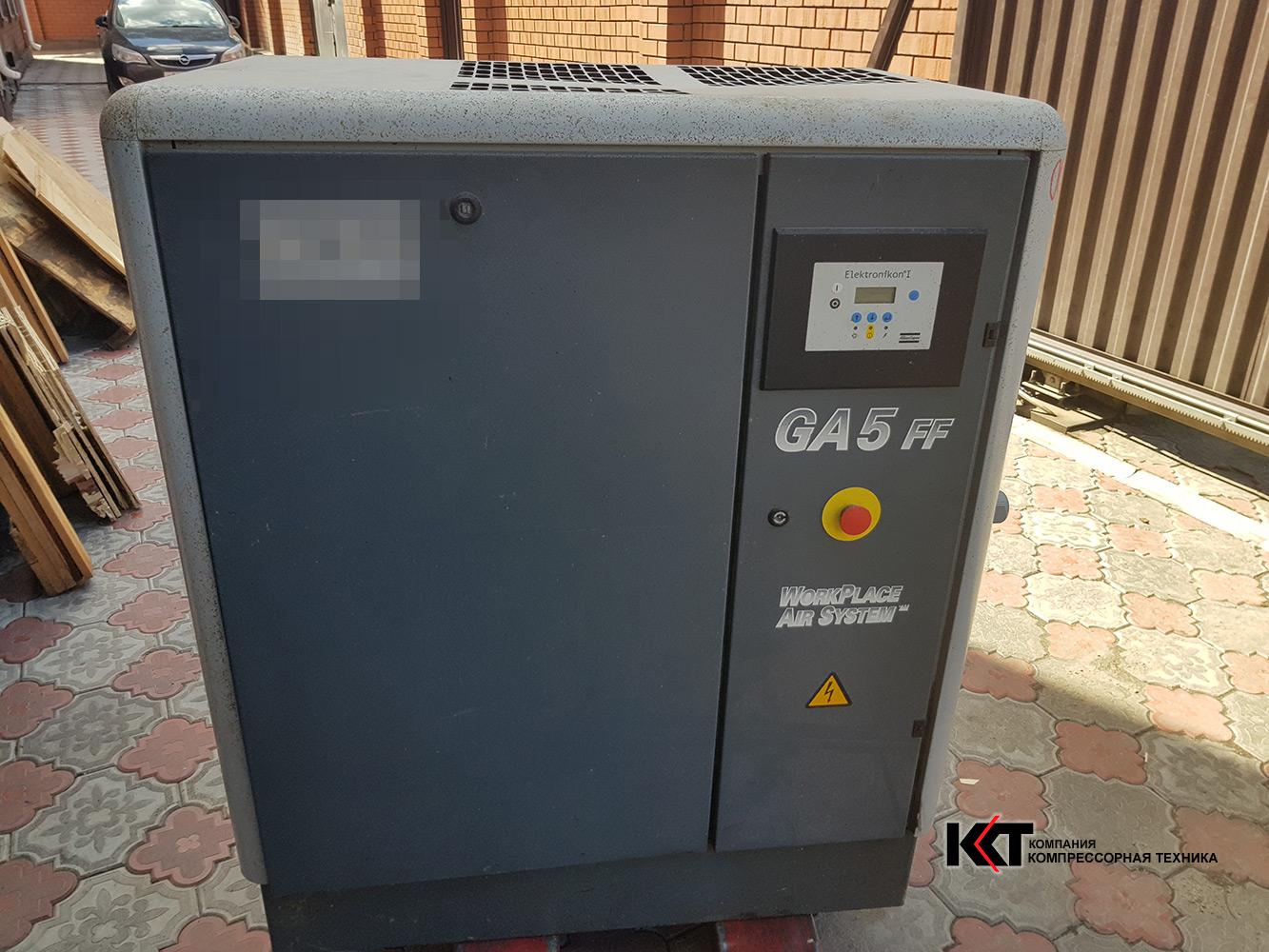 Ремонт винтового компрессора GA5FF Атлас Копко