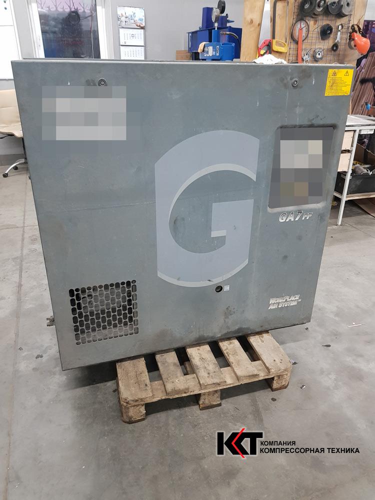 Ремонт винтового компрессора GA7FF Atlas Copco