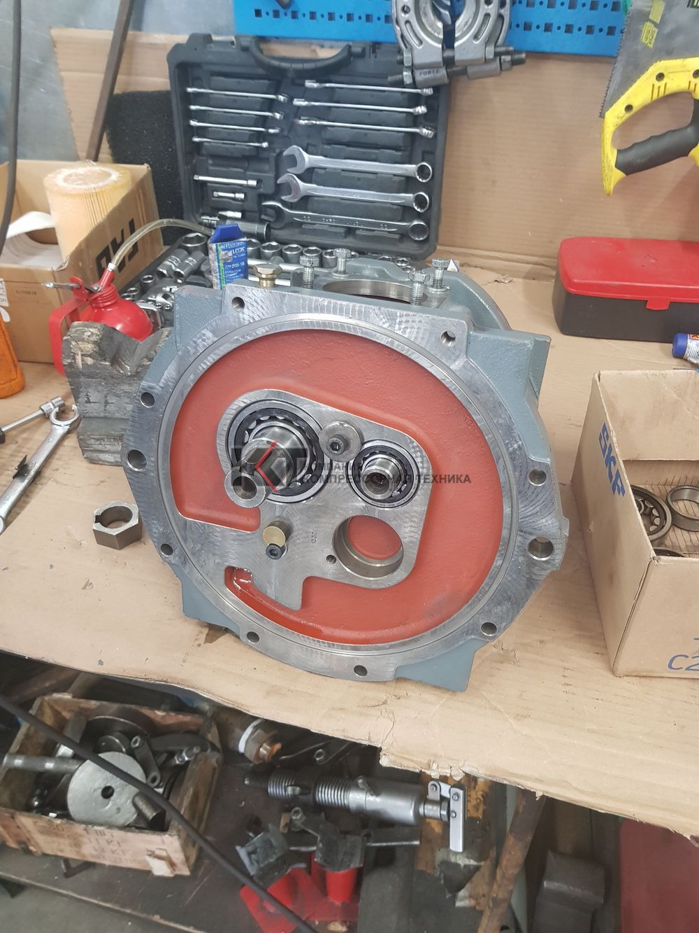 Ремонт винтового блока 1616 6712 80 GA22FF Atlas Copco